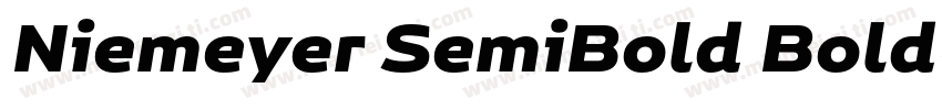 Niemeyer SemiBold Bold字体转换